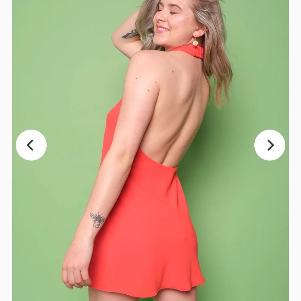 Show Me Your Mumu Jasmine Halter Dress in Bellini